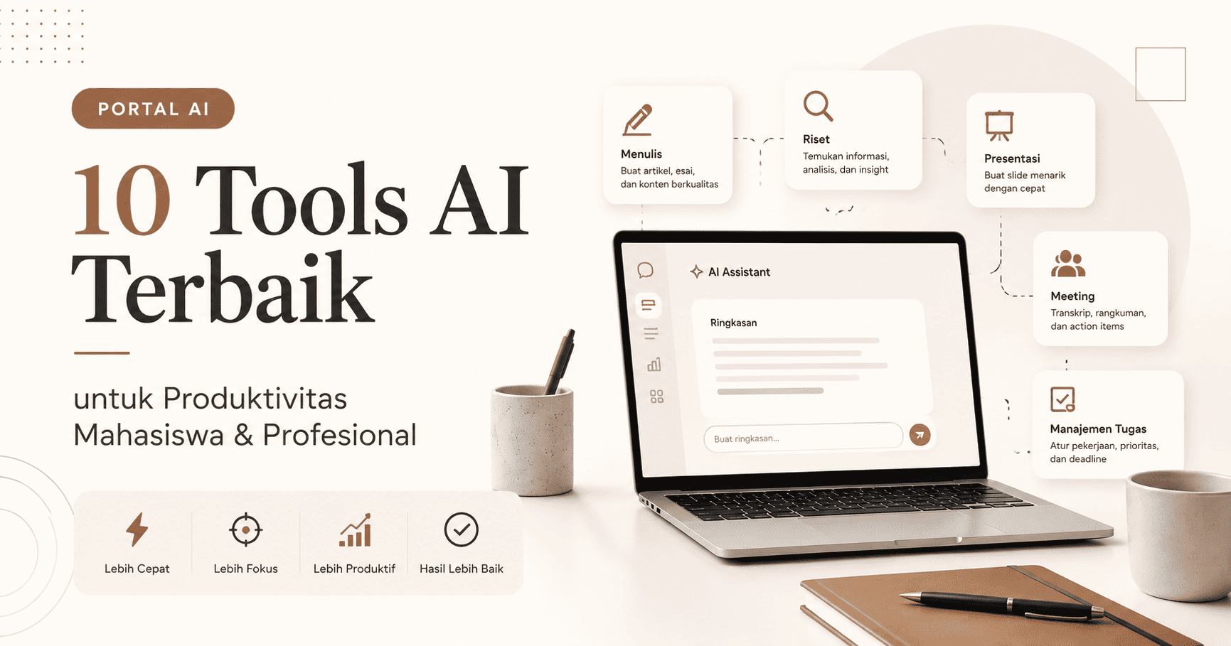 Rekomendasi tools AI terbaik untuk produktivitas
